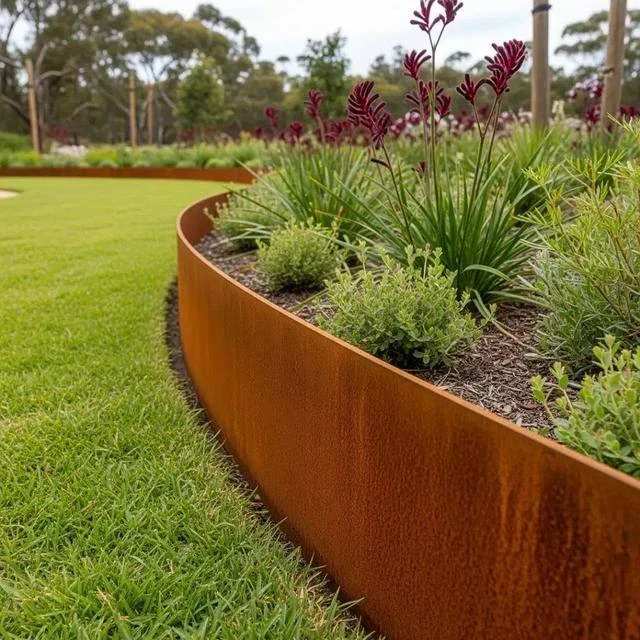 Heavy-duty steel edging